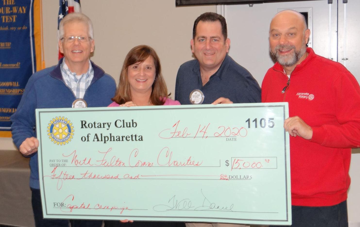 Alpha Rotary donation